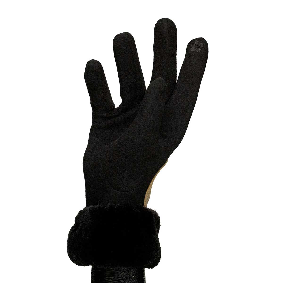 GLOVES TEXTING BLACK